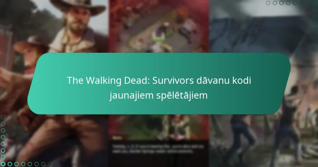 The Walking Dead: Survivors dāvanu kodi jaunajiem spēlētājiem