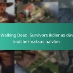 The Walking Dead: Survivors ikdienas dāvanu kodi bezmaksas balvām
