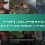 The Walking Dead: Survivors mēneša abonementa bonusi paātrinājumiem