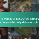 The Walking Dead: Survivors notikuma sasniegumu balvas īpašajiem varoņiem