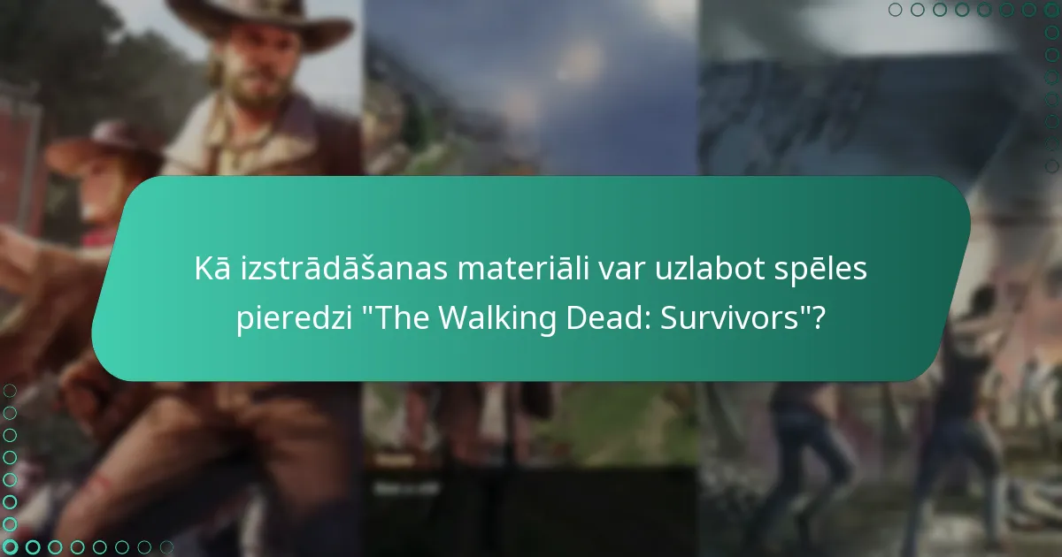 Kādas nozīmīgas balvas spēlētāji var nopelnīt “The Walking Dead: Survivors”?